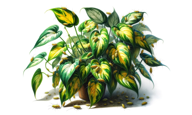 什麼是黃金葛的粉介殼蟲疾病？